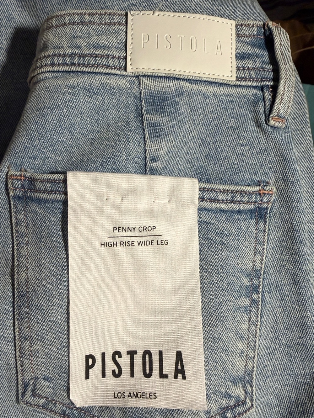 pistola Light Blue High-Rise Wide Leg Jeans - Picture 3 of 10